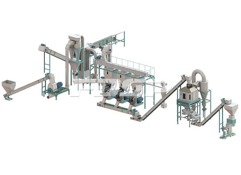 时产2.5-3.5吨边角料制粒生产线